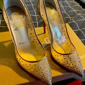 Christian Louboutin Follies Strass 100 heels - NEW in original box and dust bag